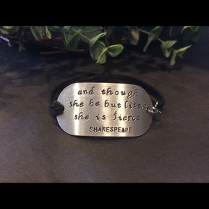 Hand stamped boutique bracelet